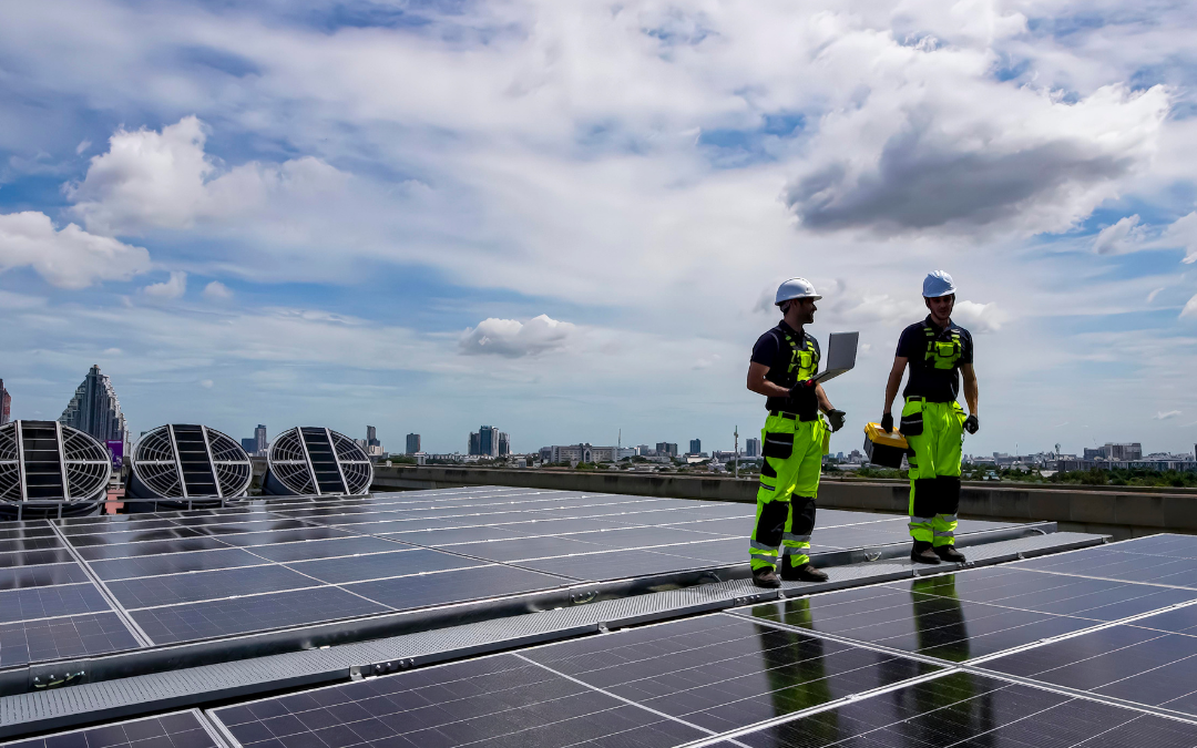 Residential solar panel installation